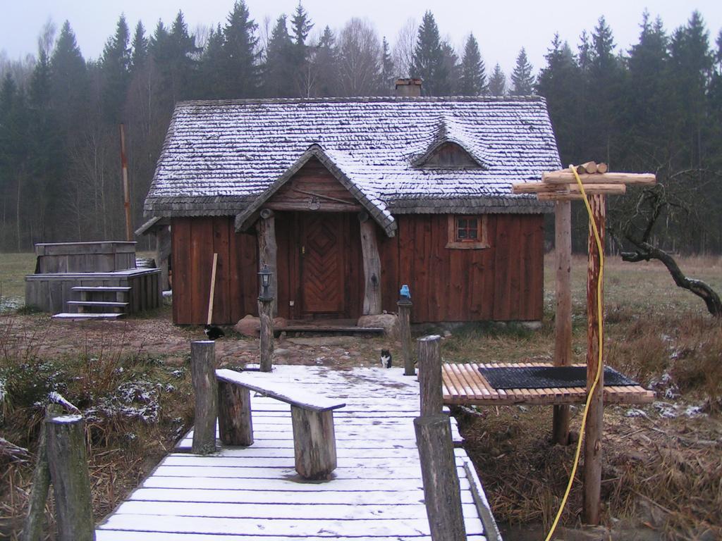 Dom Z Sauna - Lugiele Dzierwiany 外观 照片